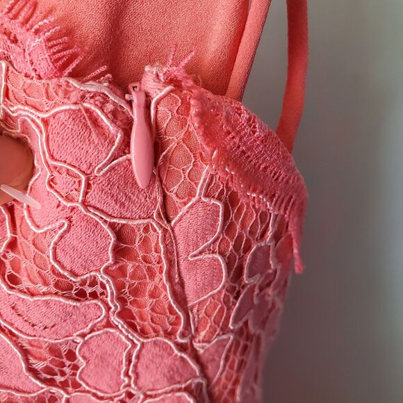 Revolve NBD Heaven on Earth Pink Lace Romper XS NWT - Picture 4 of 11